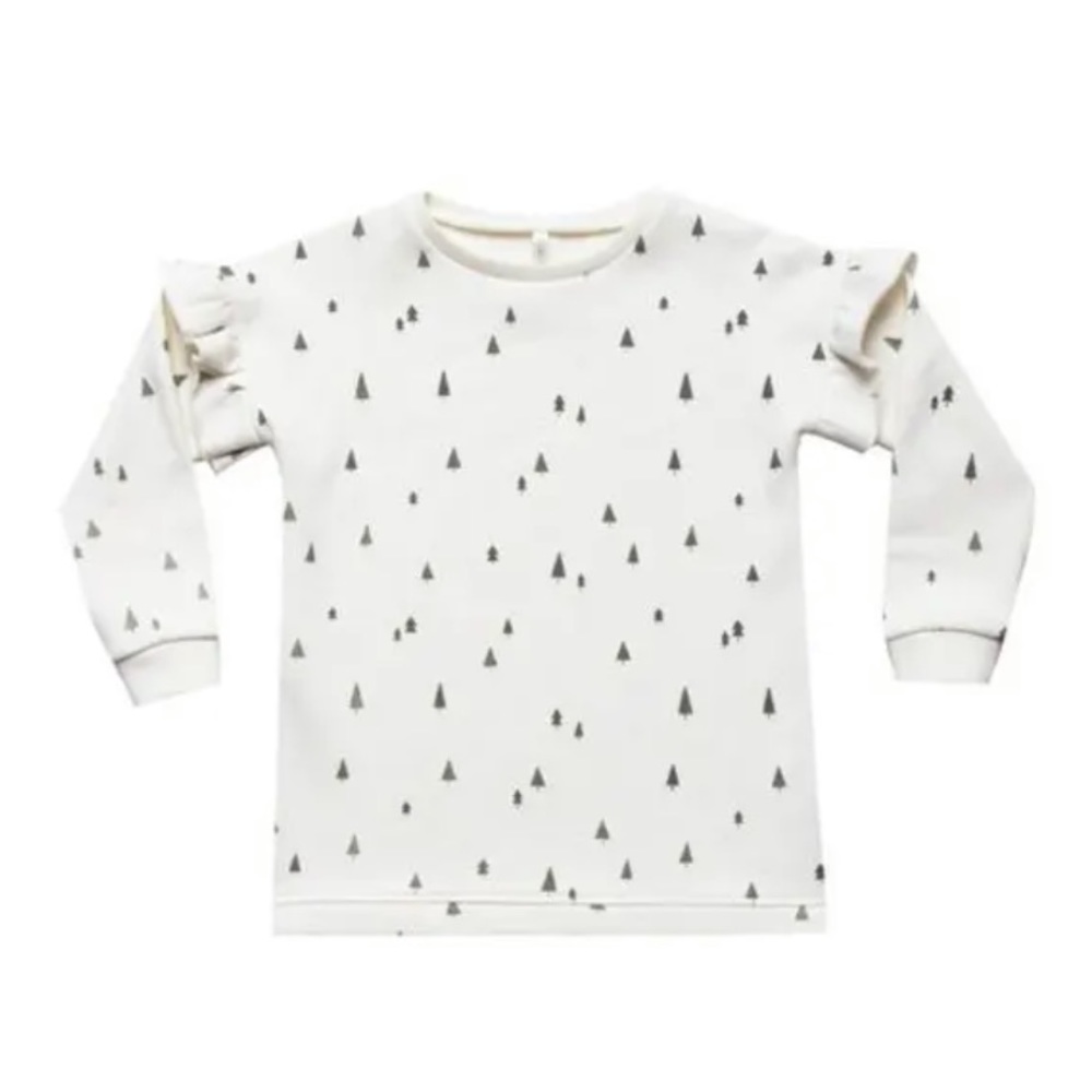 Rylee + Cru sweater shirt dress with trees 8/9